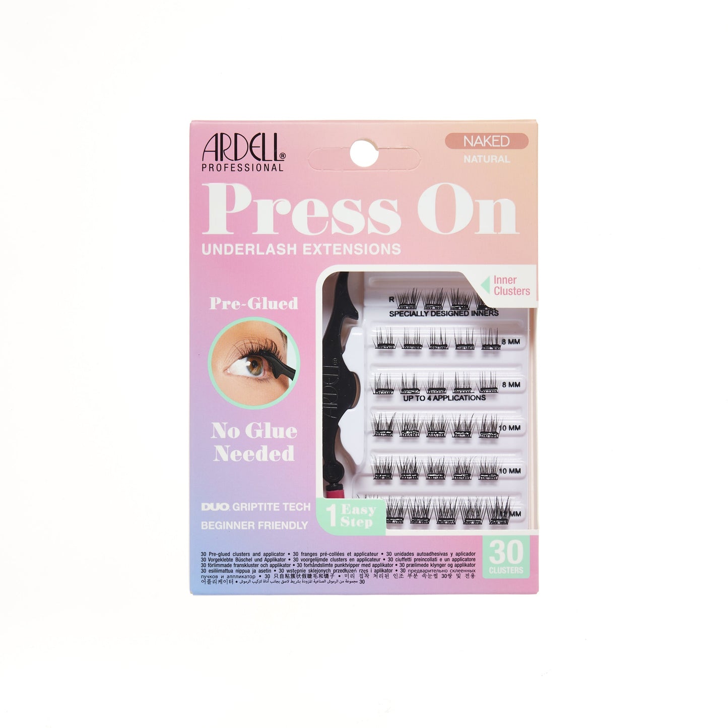 Front packaging of Press On Naked Natural 30 ct + Applicatorpackaging