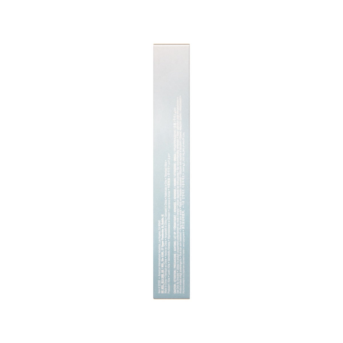 Left side face of Seamless Underlash Extensions Modern Wing 32 retail wall hook box