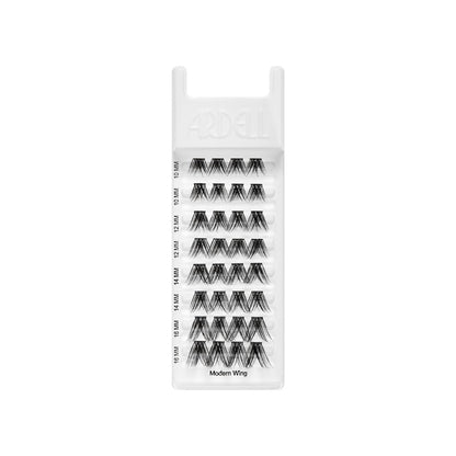 Seamless Underlash Extensions Modern Wing 32 ct product tray showing 8 rows of various sized underlashes