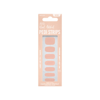 Front face of sealed Ardell Nail Addict Pedi Strips packaging.