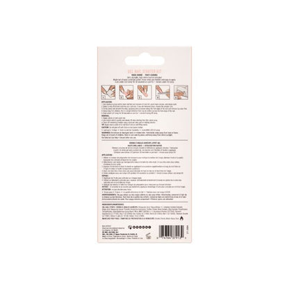 Ardell Nail Addict First Kiss Starter Kit – Back of box featuring usage directions and ingredients.