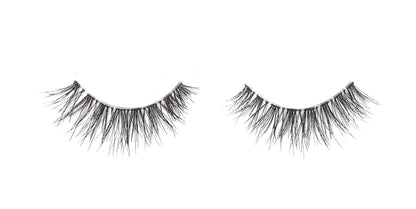 A single pair of Ardell Naked Lashes 425 featuring its multi-layered & short layered lashes isolated in white color setting
